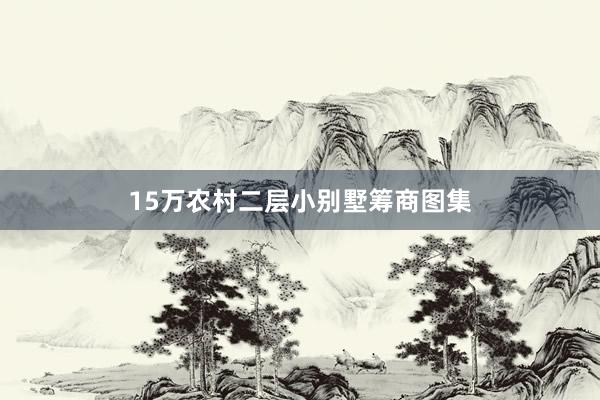 15万农村二层小别墅筹商图集
